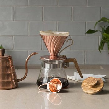 Hario V60 Copper Coffee Dripper Size 02 - Kakaw