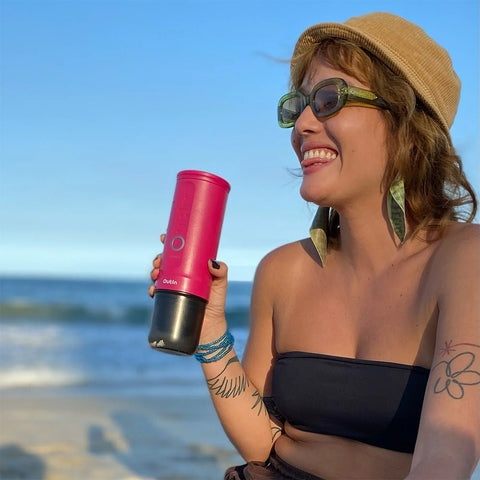 OutIn Nano Portable Espresso Machine (Fuchsia Pink) - Espresso Machine - Kakaw