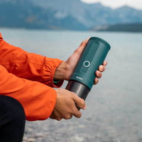 OutIn Nano Portable Espresso Machine (OutIn Teal) - Kakaw