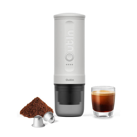 OutIn Nano Portable Espresso Machine (Pearl White) - Espresso Machine - Kakaw