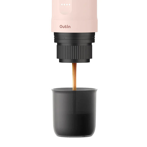 OutIn Nano Portable Espresso Machine (Rose Quartz) - Gift Set - Espresso Machine - Kakaw