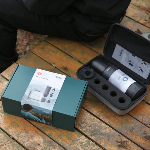 OutIn Traveler Nano Portable Espresso Machine Gift Set (Space Grey) - Espresso Machine - Kakaw