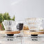 Hario V60 Glass Coffee Dripper Olive Wood - Size 02 - Kakaw