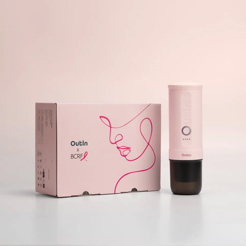OutIn Nano Portable Espresso Machine (Rose Quartz) - Gift Set - Espresso Machine - Kakaw